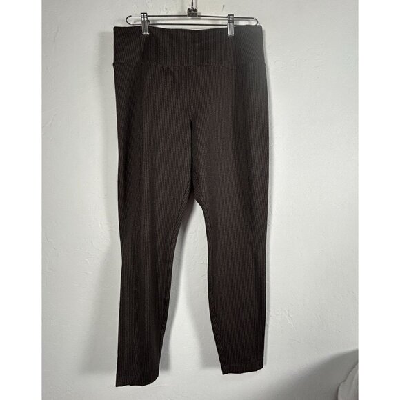 Athleta Delancey Houndstooth Tight Large Womens Leggings Active Yoga Pants Brown - Picture 1 of 11